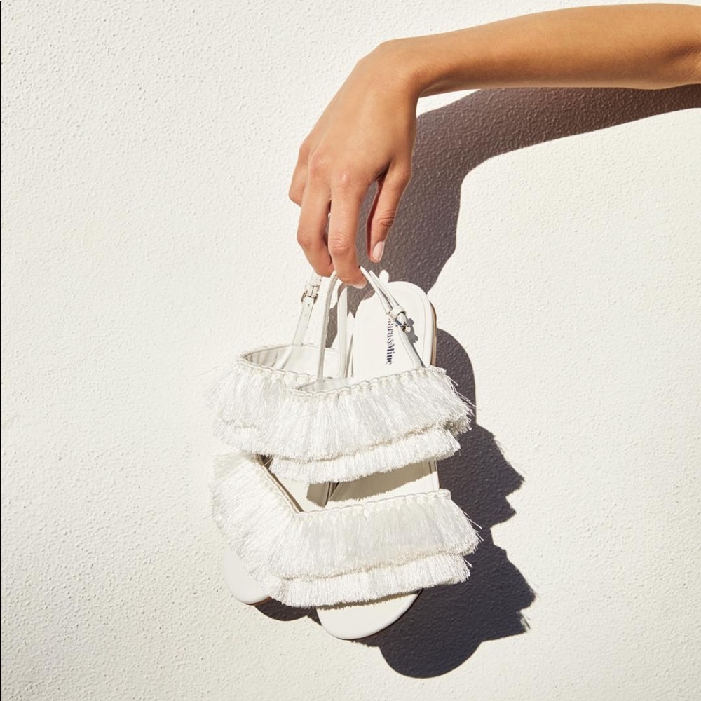 Mara and mine tamsin sandal white NWT